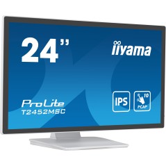 iiyama Prolite T2452MSC-W1 24" White - Premium Touchscreen Monitor for Ultimate Performance